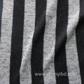 100% Polyester Stripe Pattern Cationic Dye One Side Brushed Weft Knitted Loose Fleece Fabric for Coat Home Textile